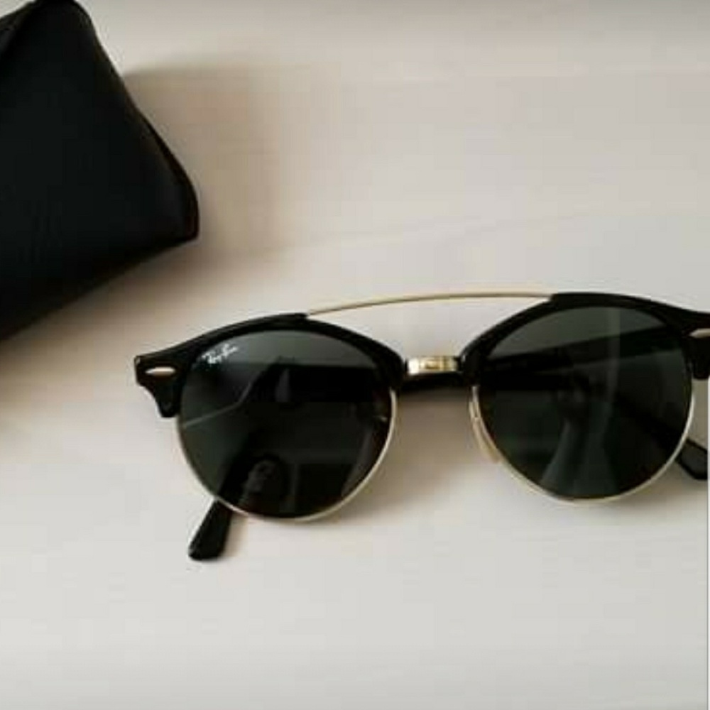 Authentic double bridge Clubmaster Raybans